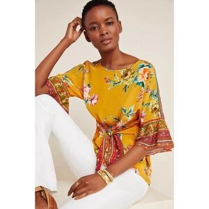 NWT Vineet Bahl by Anthropologie Floral Top Size S